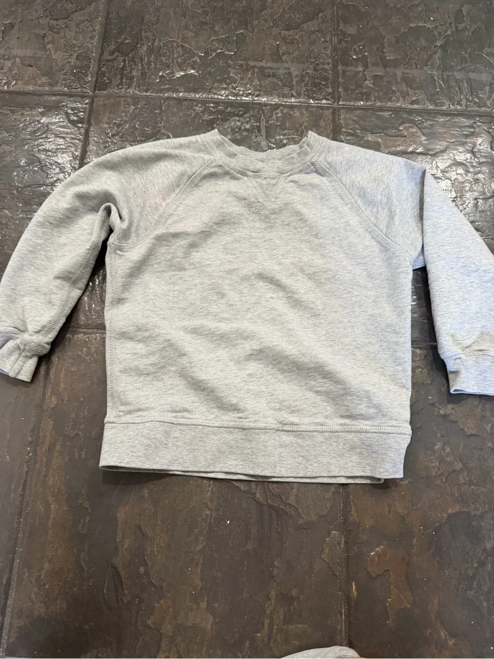 Hanna Andersson Kids Gray Sweatshirt & Jogger Set Size 5 Cozy Matching Lounge